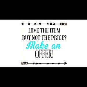 All reasonable offers accepted - Happy shopping